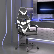 Sedia da Gaming Nero e Bianco in Similpelle 3143847