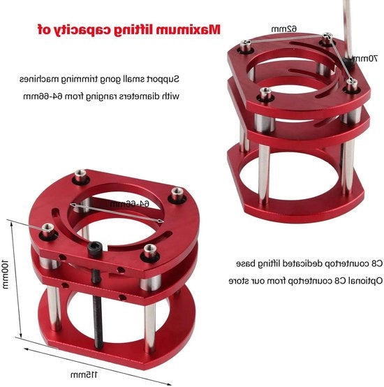Tavolo di lavorazione per router Insetto di sollevamento base per sistemi di sollevamento router