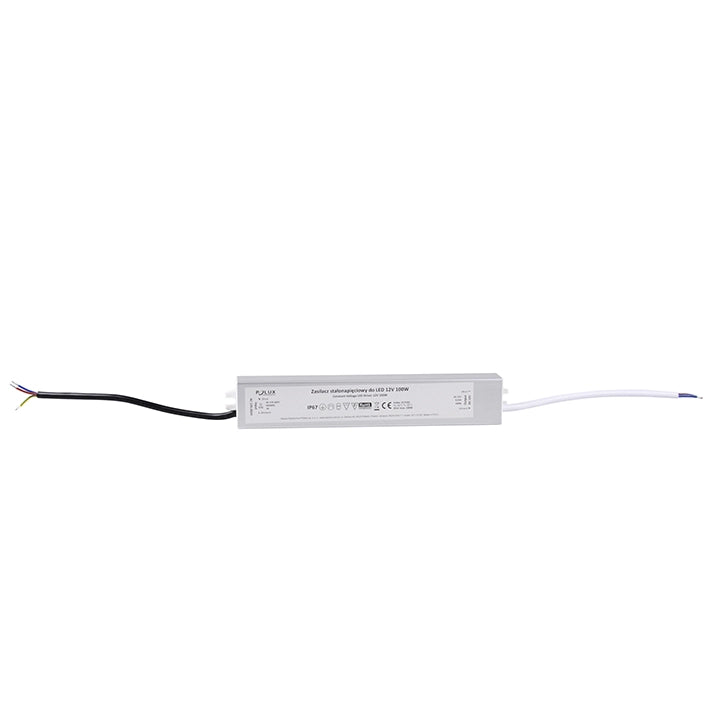 Alimentatore LED 12V 100W IP67 Polux esterno alluminio