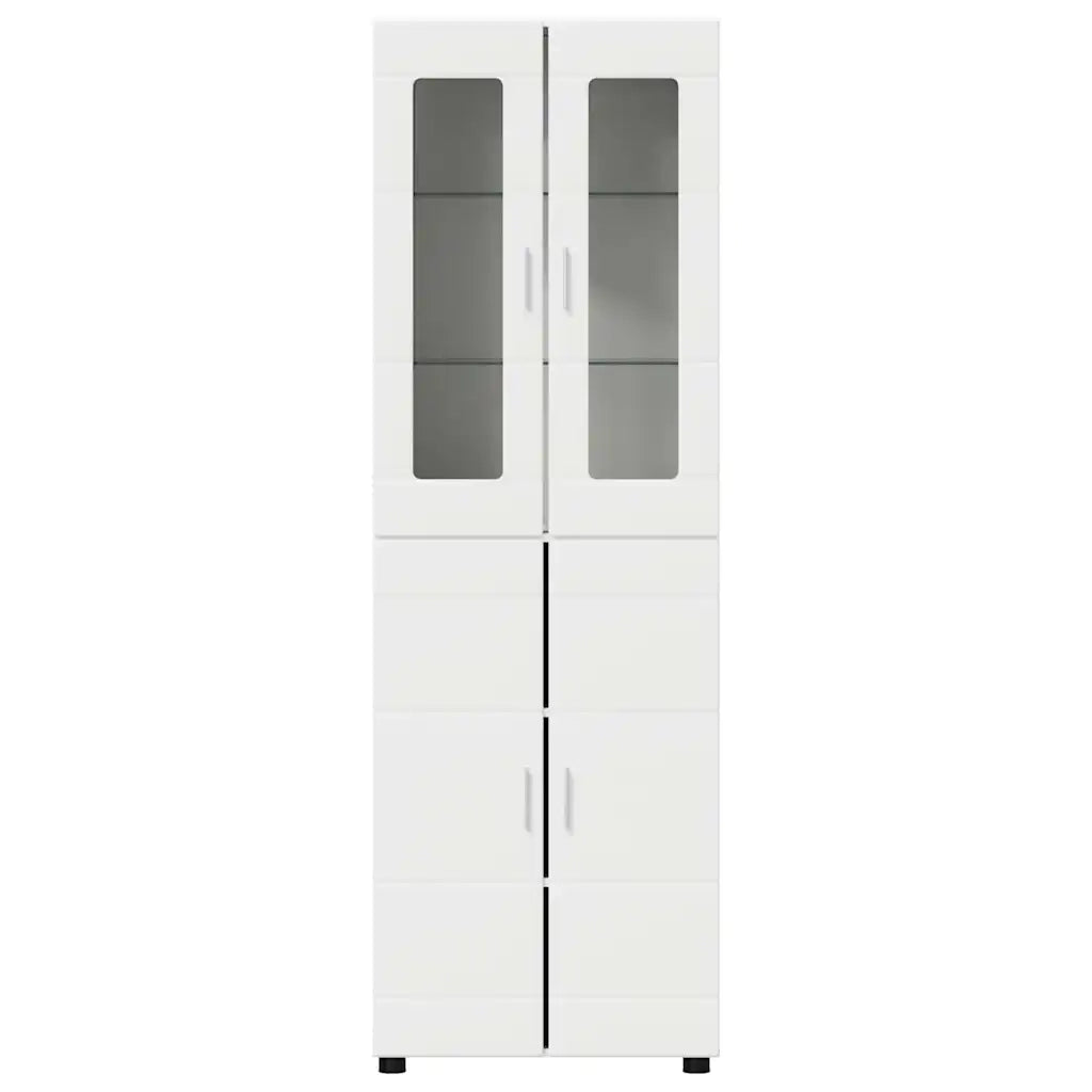 Credenza FLORIN Bianco 60 x 35 x 182 cm Legno multistrato