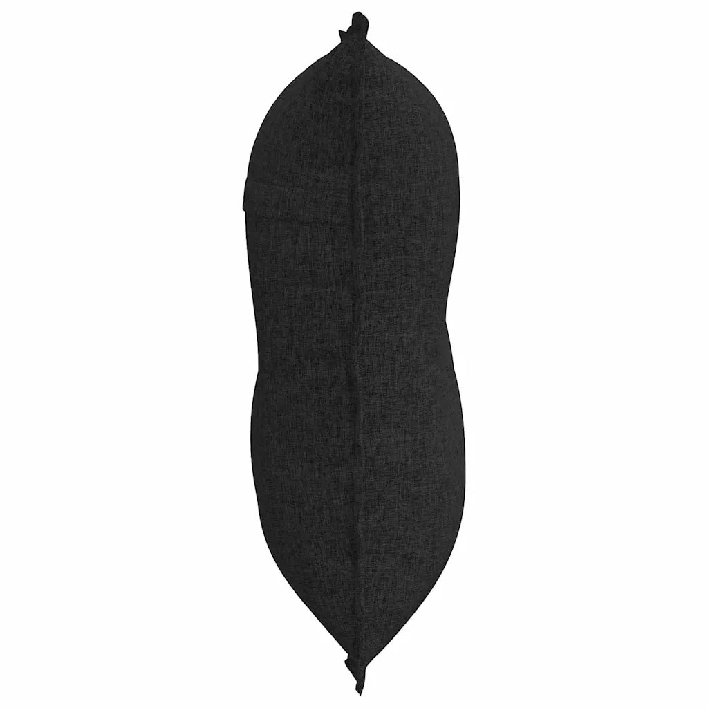 Cuscino per Schiena | Cuscino dorsale Nero 80 x 19 x 50 cm Tessuto