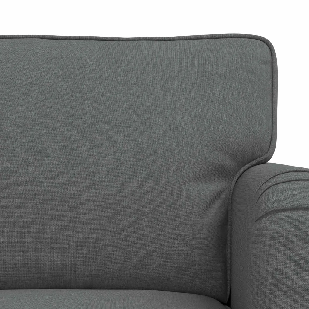Set di divani 2 pcs Grigio scuro 144 x 80 x 85 cm Tessuto 3407517