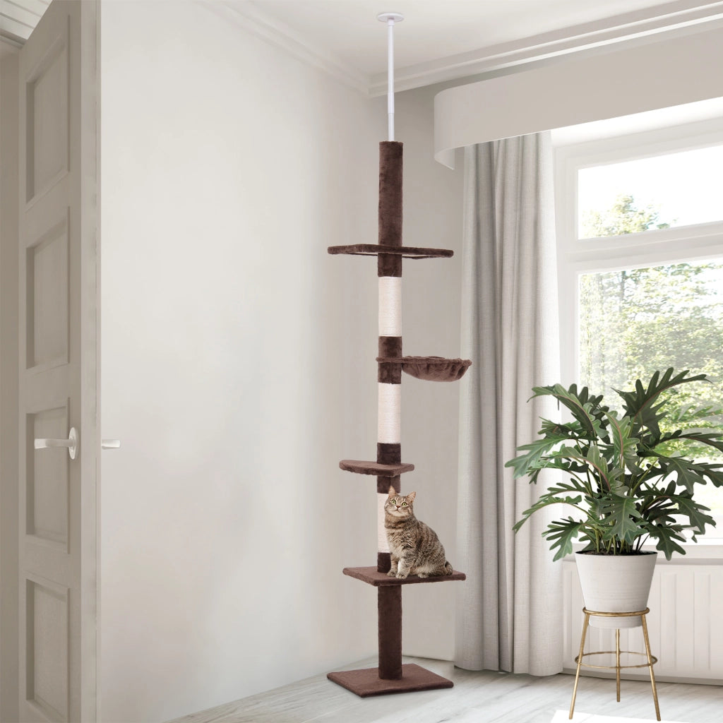 Albero per Gatti ¨C Minimal ¨C Marrone 230-260 cm