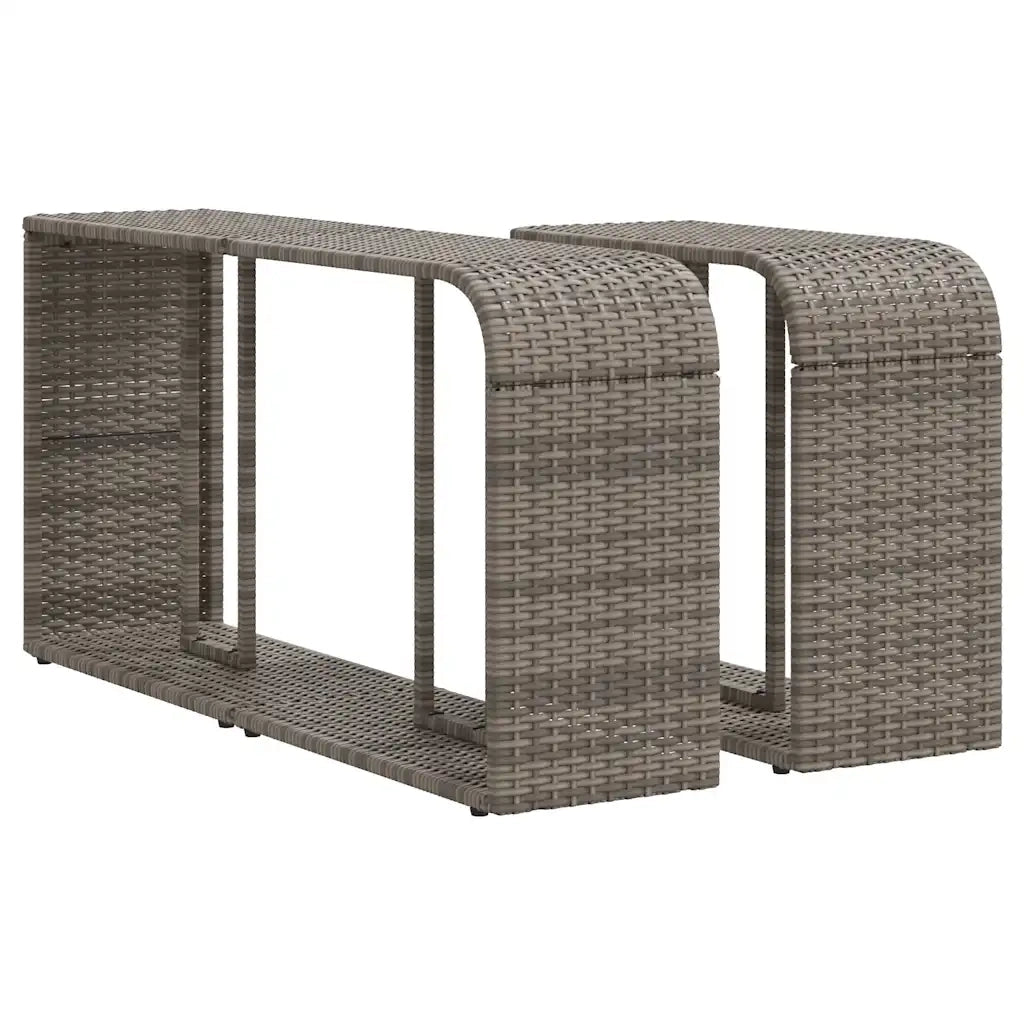 Set Divano Giardino 10 pz con Cuscini Grigio Chiaro Polyrattan 3228902