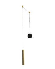 Lampada a sospensione decentrata Prado Ottone - Fabas Luce - LED 6,5W dimmerabile - Montaggio con decentramento