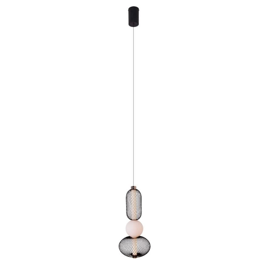 Lampada a sospensione Maxlight Bora LED 10W nero/oro