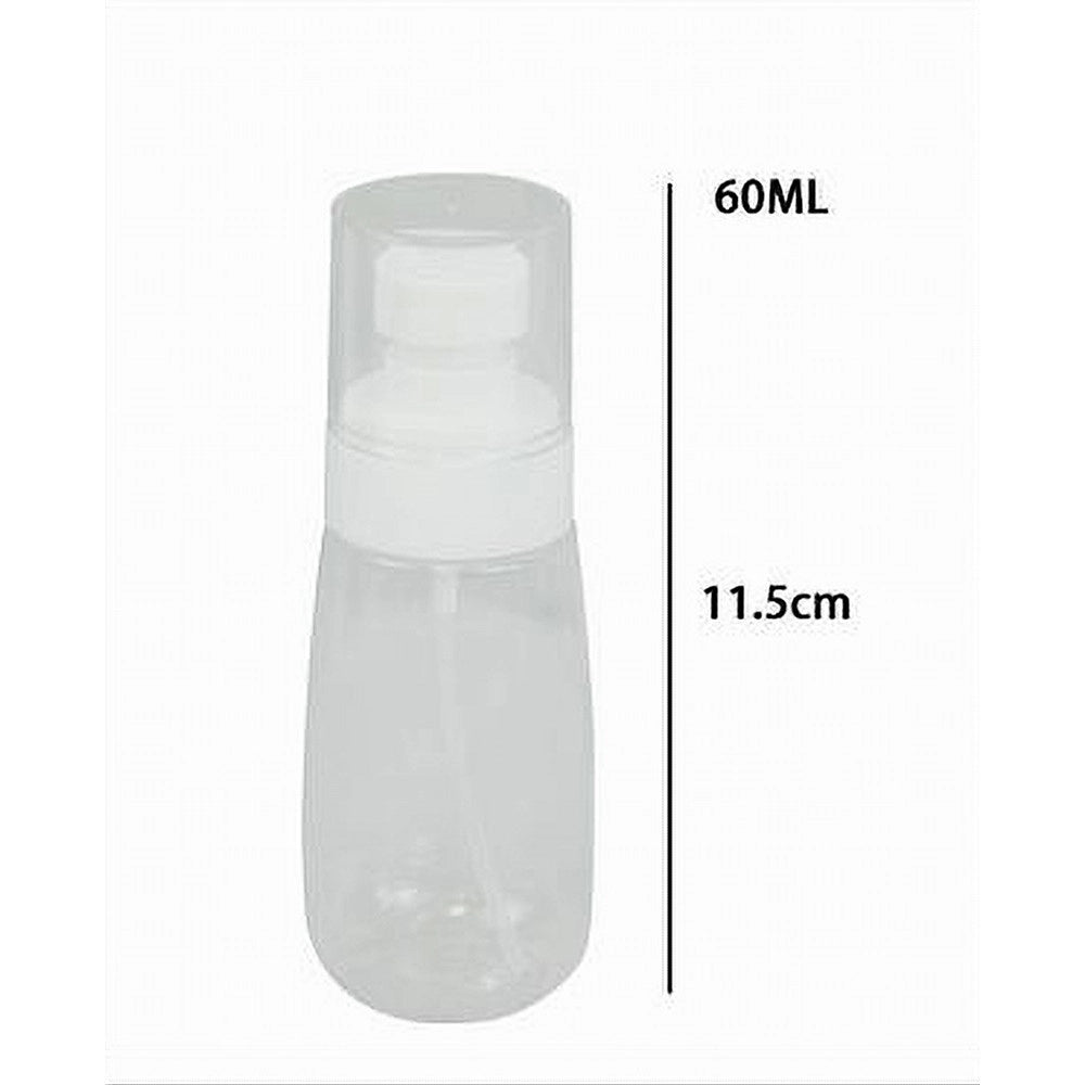 Trade Shop - Set 2pz Bottiglia Spray Da Viaggio Vuota Boccetta Trasparente Profumo 60ml 79399 -