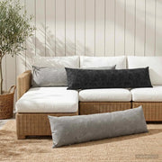 Federa 2 pz HEERLEN Grigio Chiaro 40 x 145 cm Tessuto Chenille 908924