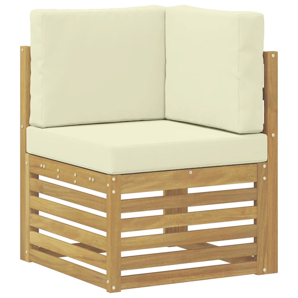 Set di divani da esterno 8 pcs Bianco e Crema 3392035