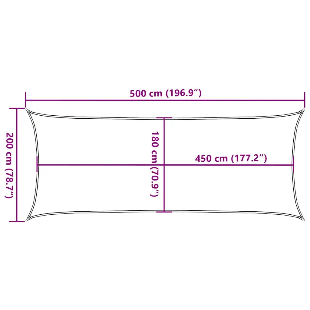 Vela Parasole 160 g/m² Beige 2x5 m in HDPE 311121