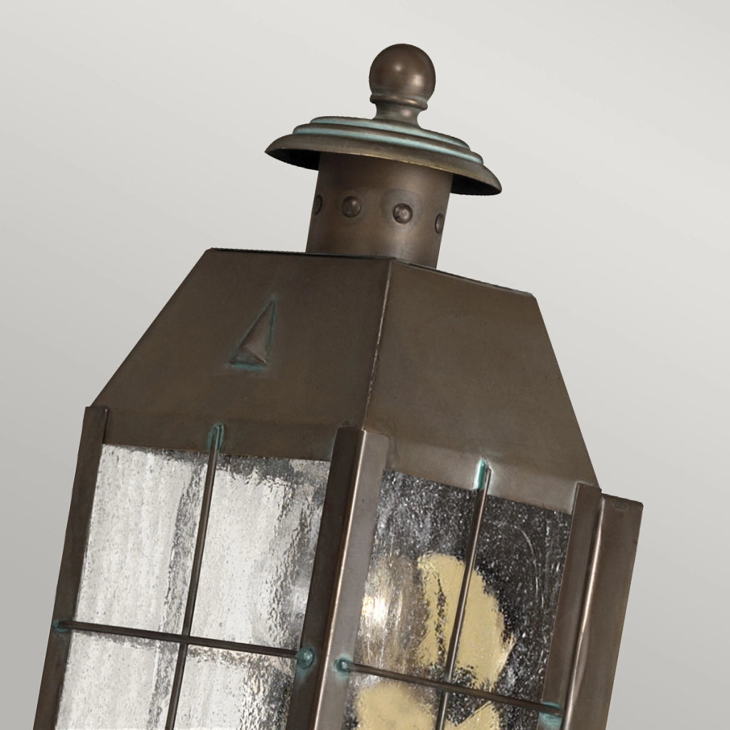 Applique esterna ottone anticato E27 60W Nantucket