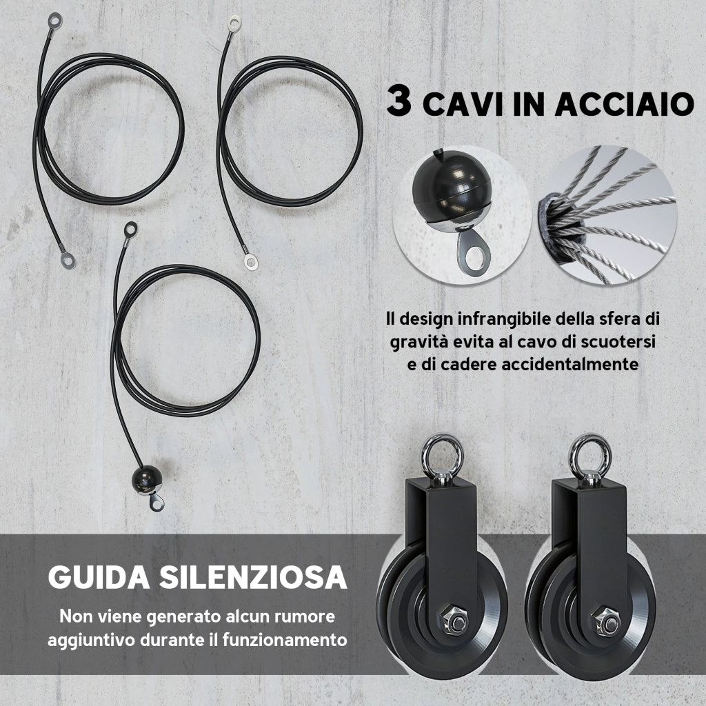 Macchina per Cavi e Puleggia ¨C Minimal ¨C Attacco Universale per Dischi Pesi