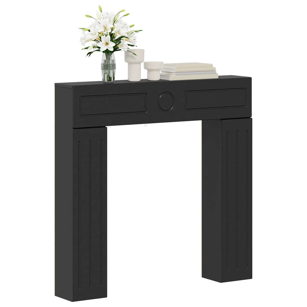 Cornice per camino Nero 102 x 18 x 100,5 cm 8006607