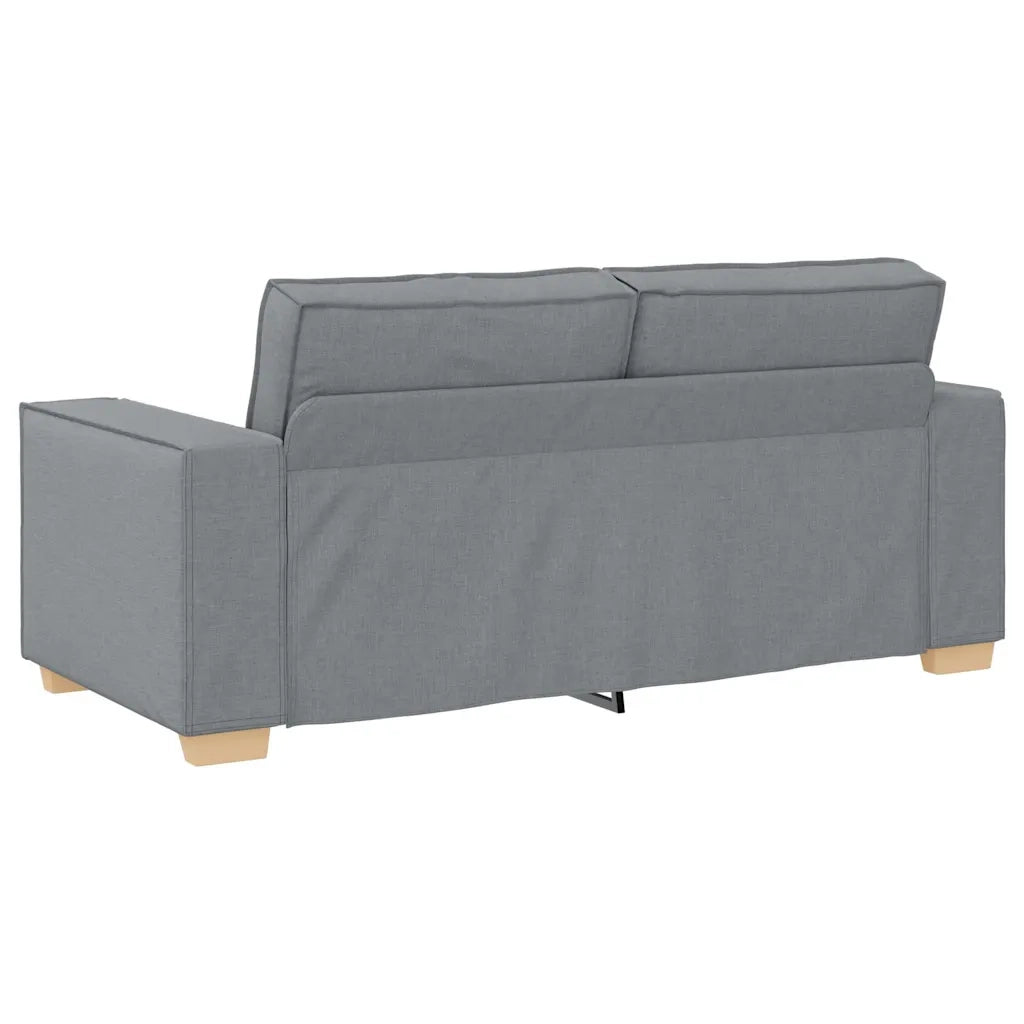 Divano a 2 Posti-Sofa 2 Posti Grigio Chiaro 140 cm Tessuto