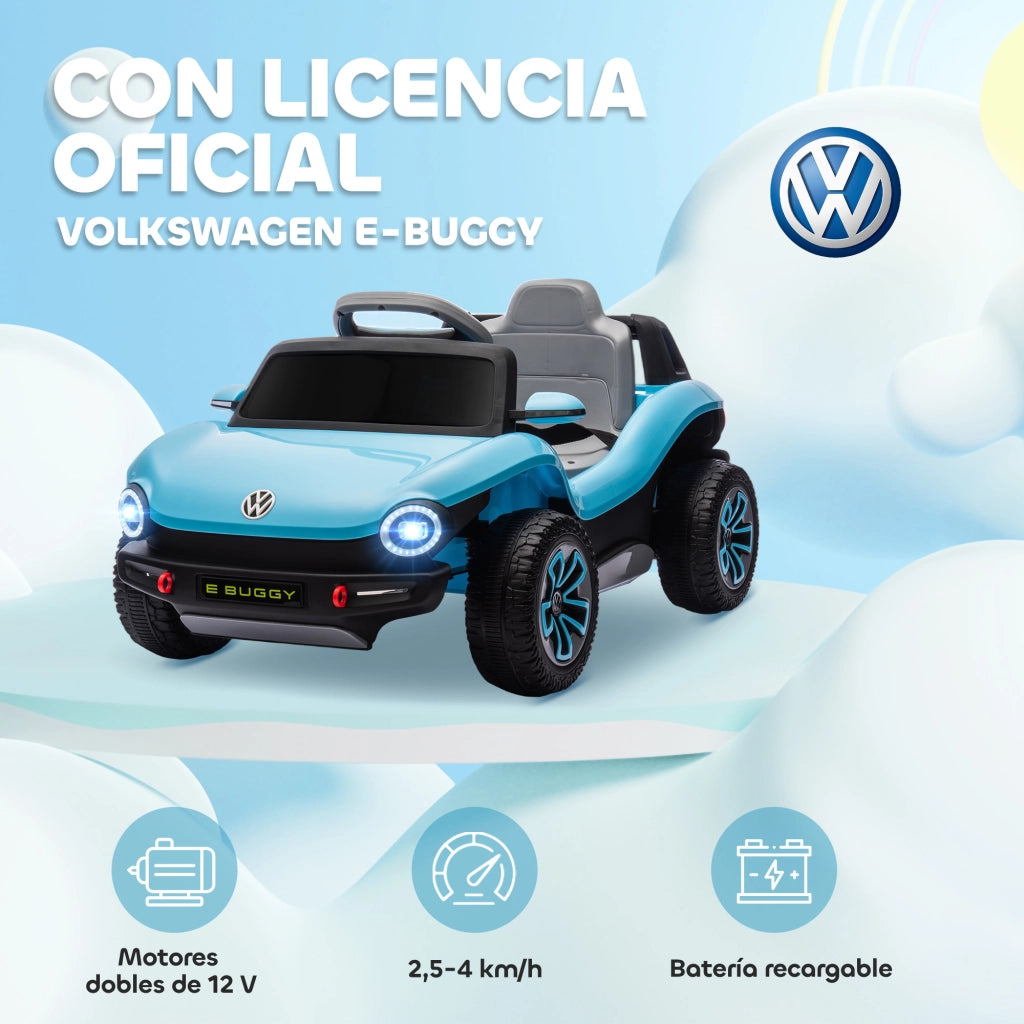 Auto Elettrica per Bambini Volkswagen E-Buggy ¨C Minimal ¨C 12V Blu