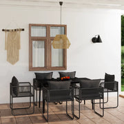 Set da Pranzo da Giardino 7 pz Nero 3099086