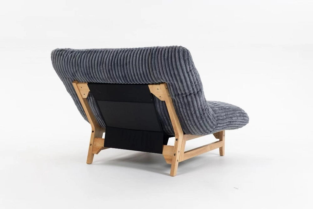 Poltrona beanbag per adulti - Zephmum- Senza braccioli, tessuto cordoncino, con schienale