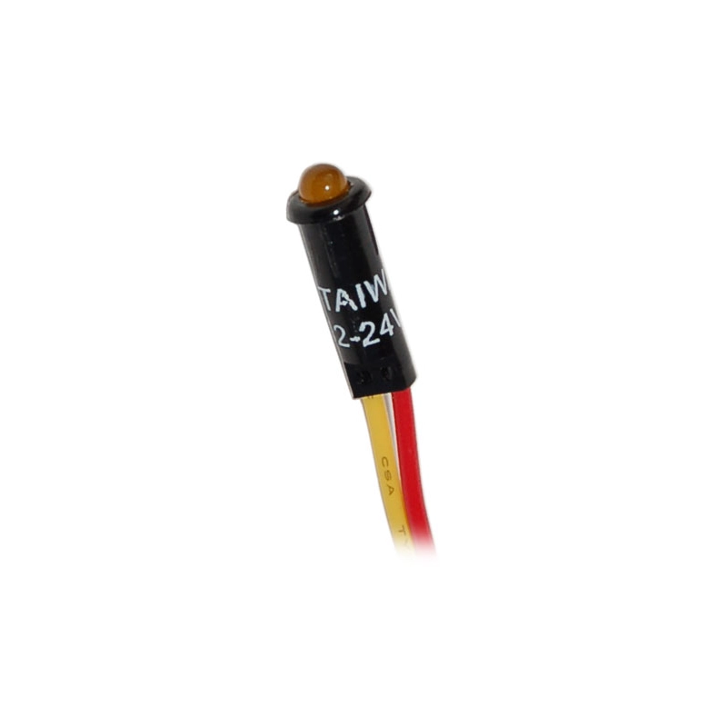 SPIA LED GIALLA 12/24V LED INDICATOR LIGHT GREEN 12/24V