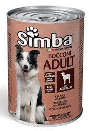 BOCCONI PER CANI 'SIMBA' agnello - gr 1230- 12 pezzi  - MONGE