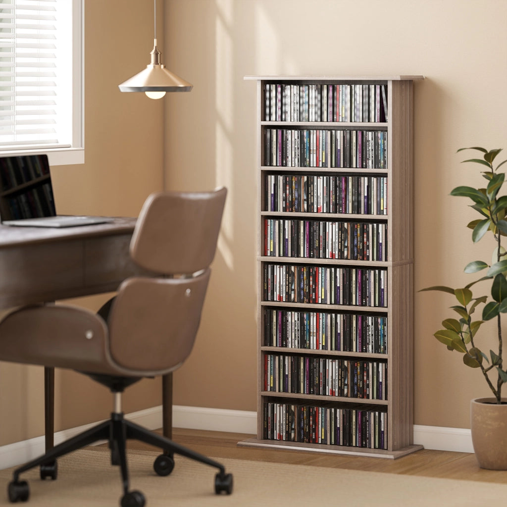 Libreria per CD e DVD ¨C zephmum ¨C Naturale