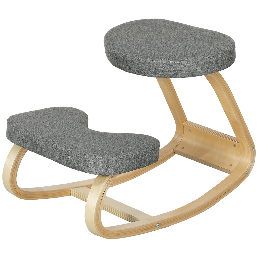 Sedia ergonomica a ginocchia ¨C Minimal ¨C Grigia in legno