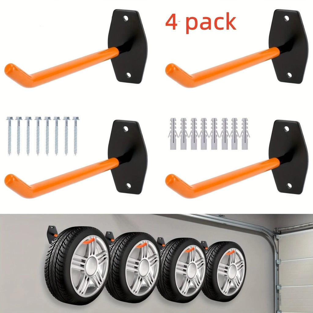 Portarota per parete ¨C Minimal ¨C 4 ganci in metallo