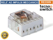 TECNOSWITCH RE230IN RELÈ AD IMPULSI MECCANICO 10A 1NO TIPO FINDER 26018230.26.01