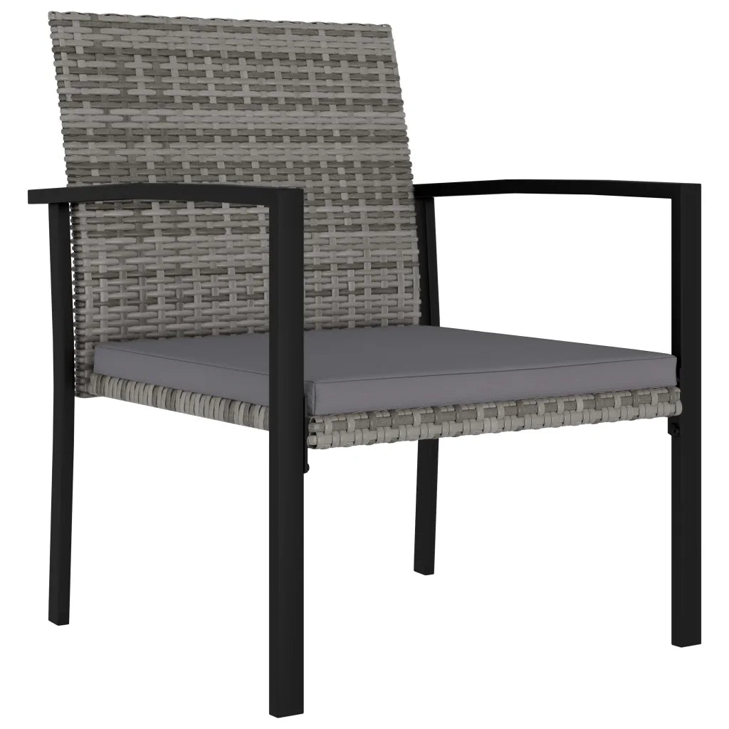 Set da Pranzo da Giardino 7 pz | Set Salotto da Giardino in Polyrattan Grigio