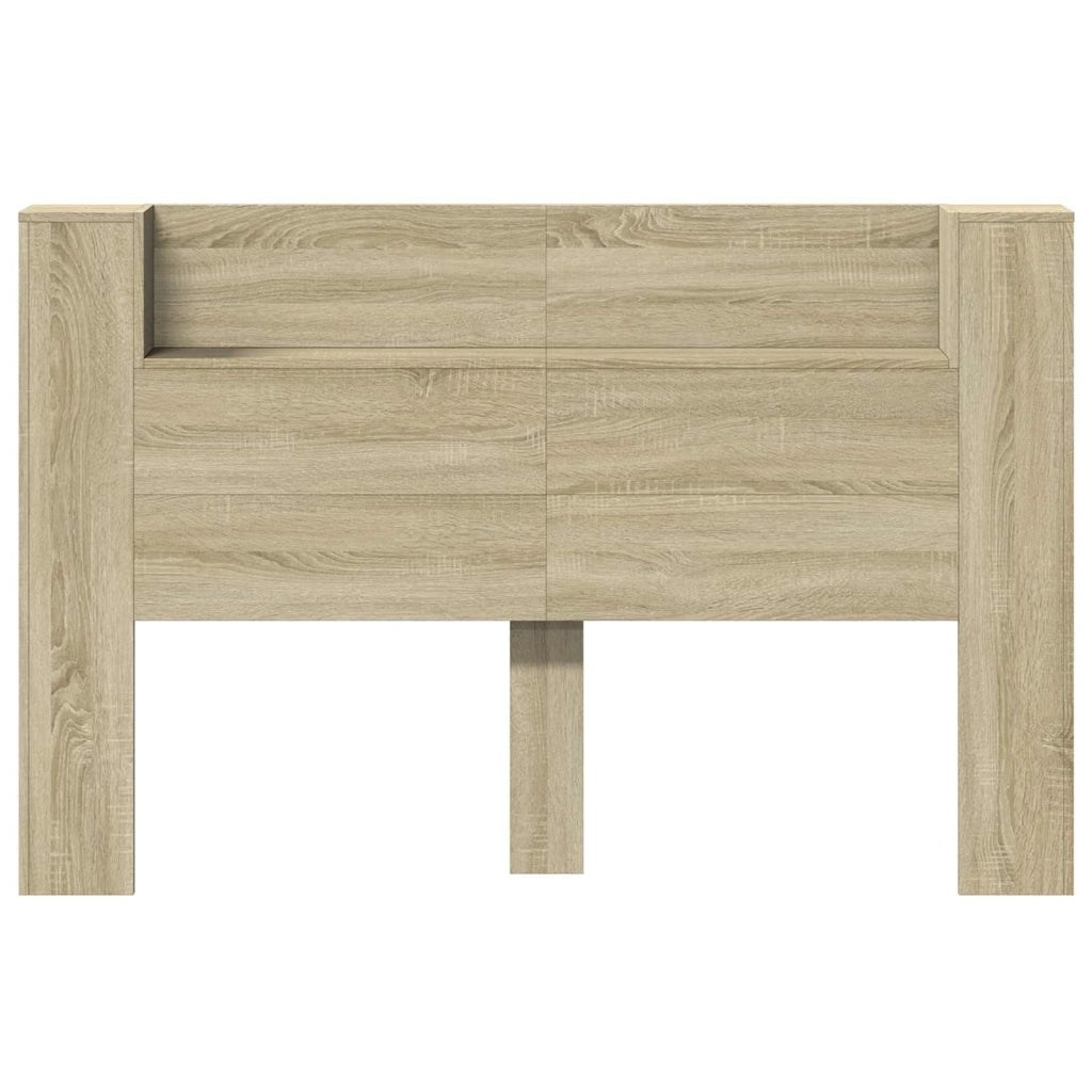 Testiera | Testata con Mobile e LED Sonoma 160 x 16,5 x 103,5 cm