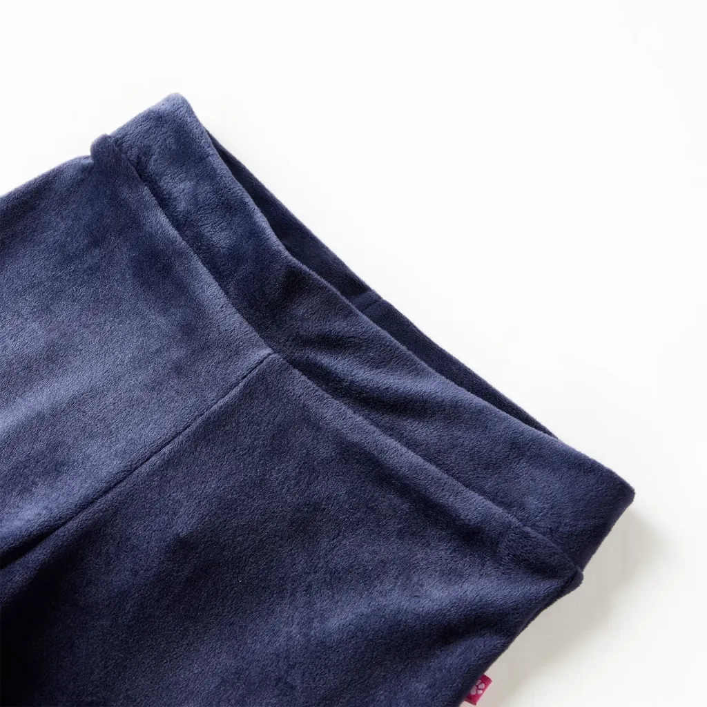 Pantaloni da Bambino in Velluto Blu Scuro 92 14399