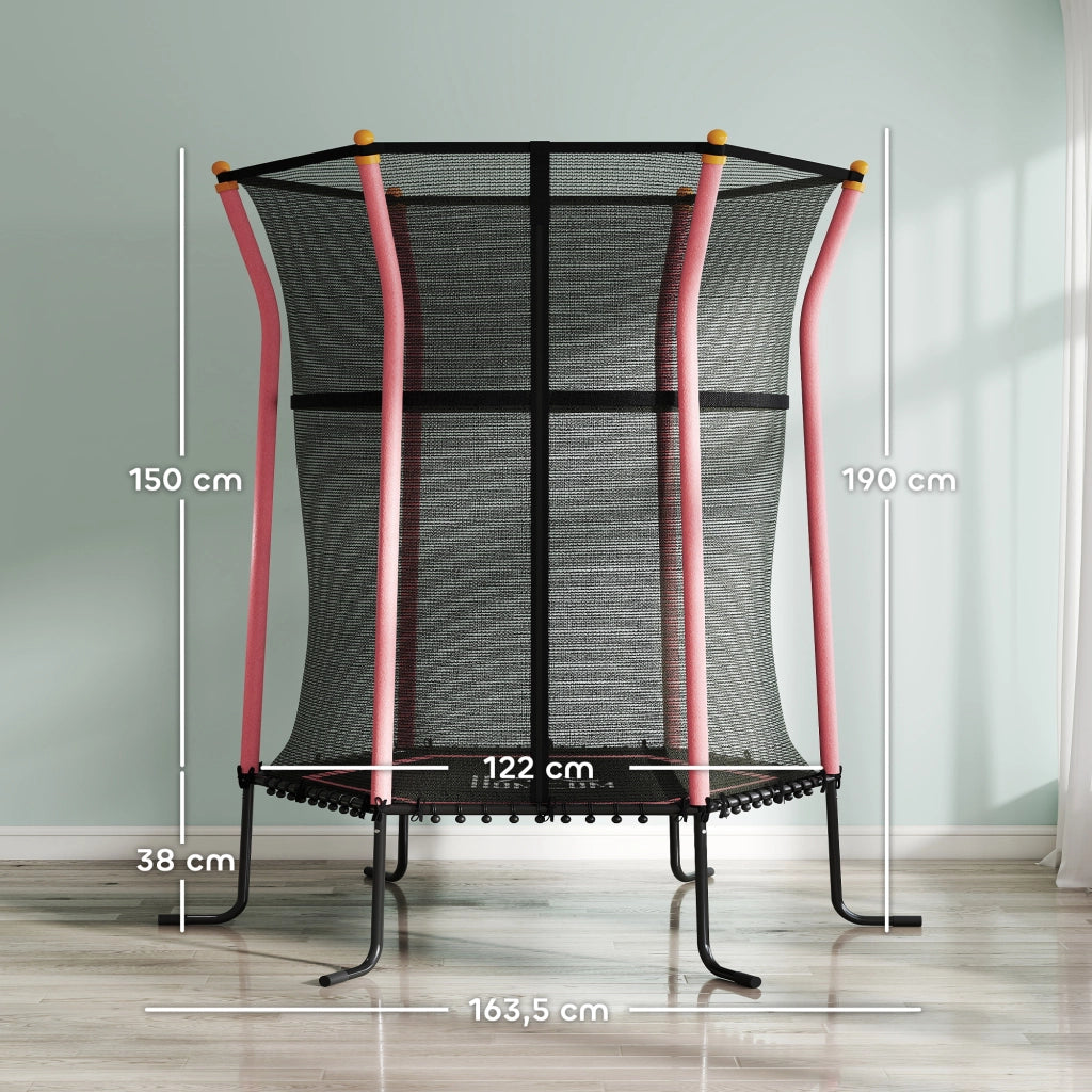 Trampolino per Bambini ¨C Minimal ¨C Grigio, Acciaio, ?163.5 cm