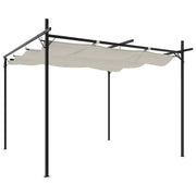 Pergola con Tetto Retrattile Crema 295x292x230 cm CFW8792757
