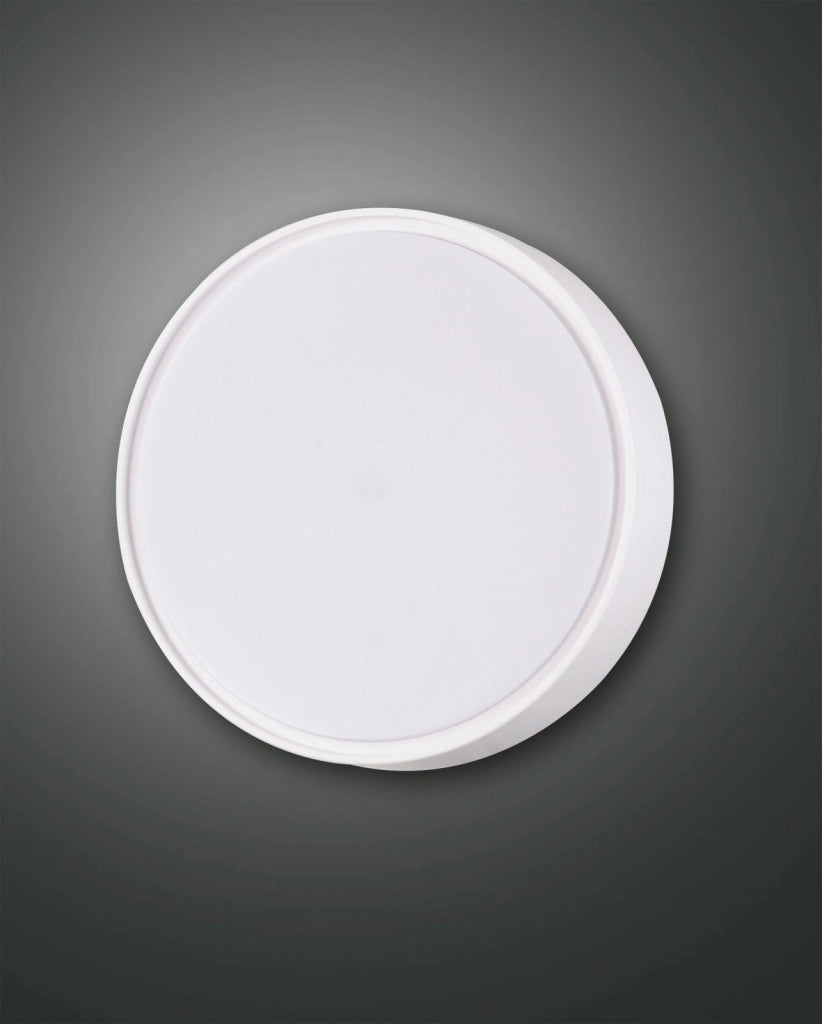 HATTON PLAFONIERA BIANCA 1 LUCE ATTACCO E27 D.25CM  C/SENSORE