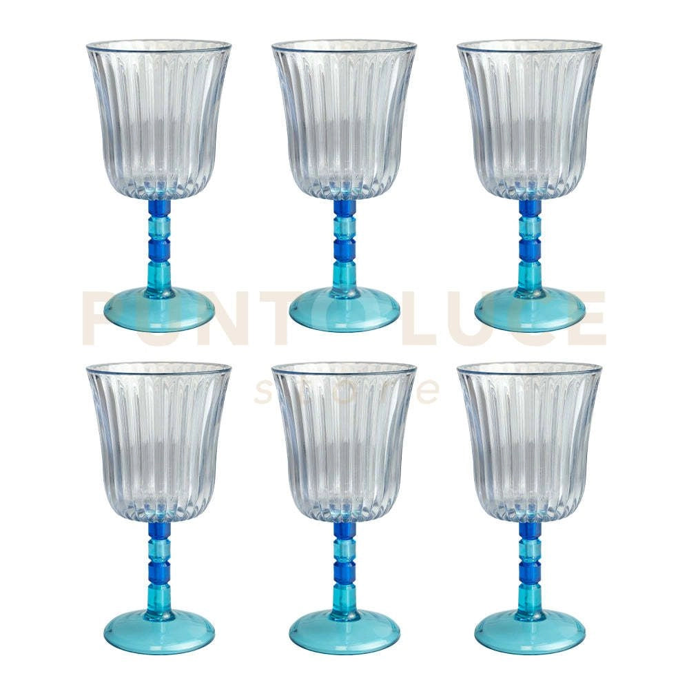 SET 6 CALICI GINEVRA TRASPARENTE