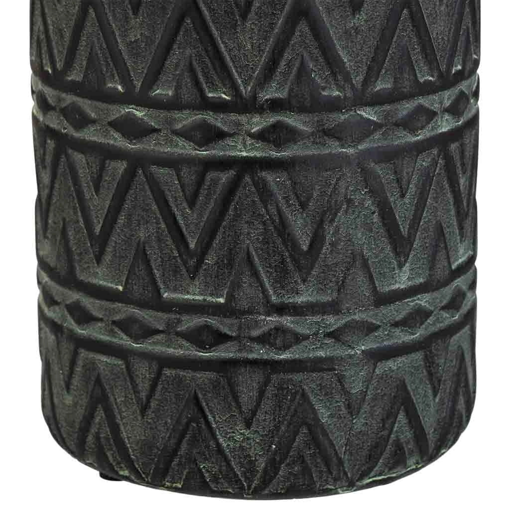 Vaso in ceramica nera, D15,5x41,5h cm