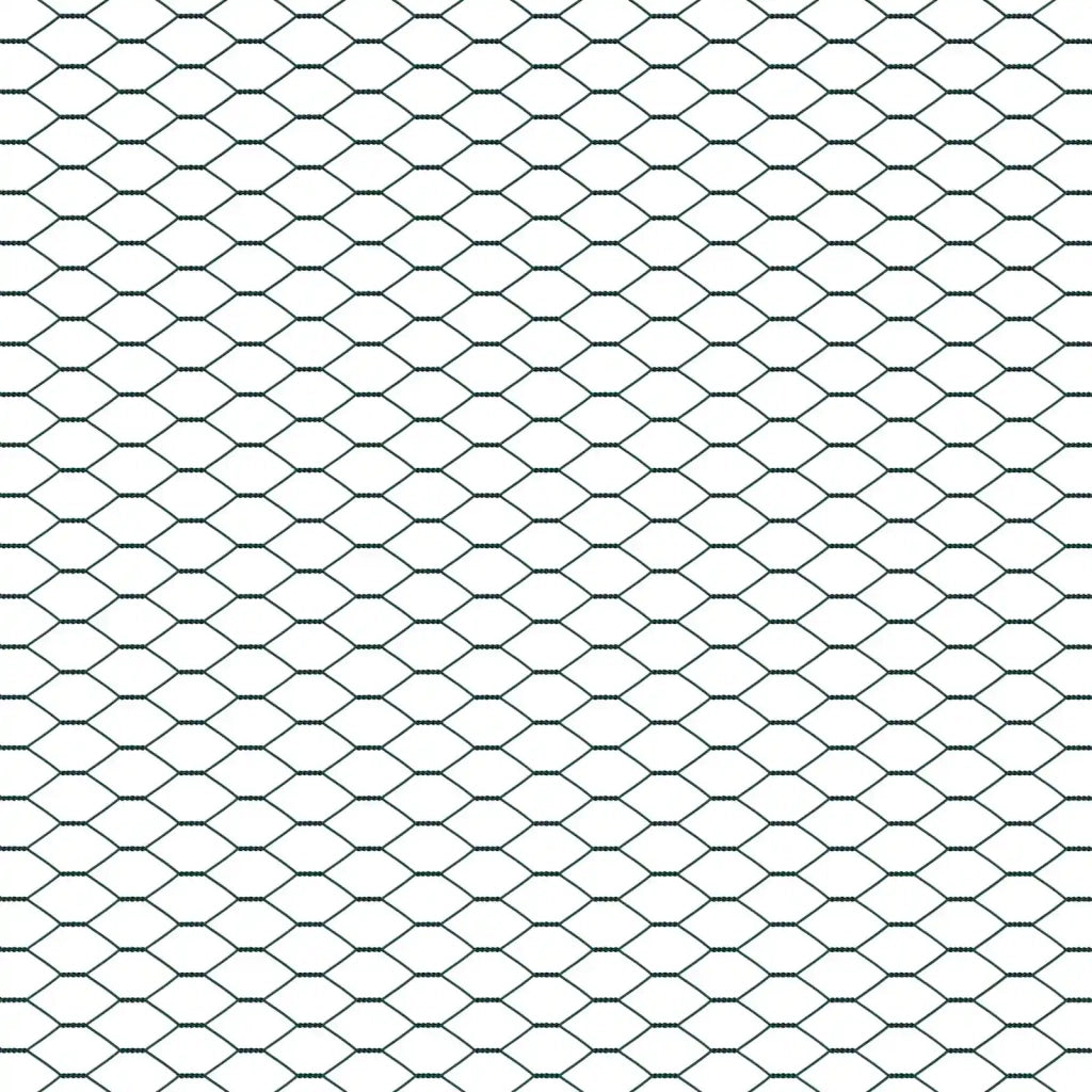 Recinzione Esagonale Verde 1,2 x 10 m PVC 42005349