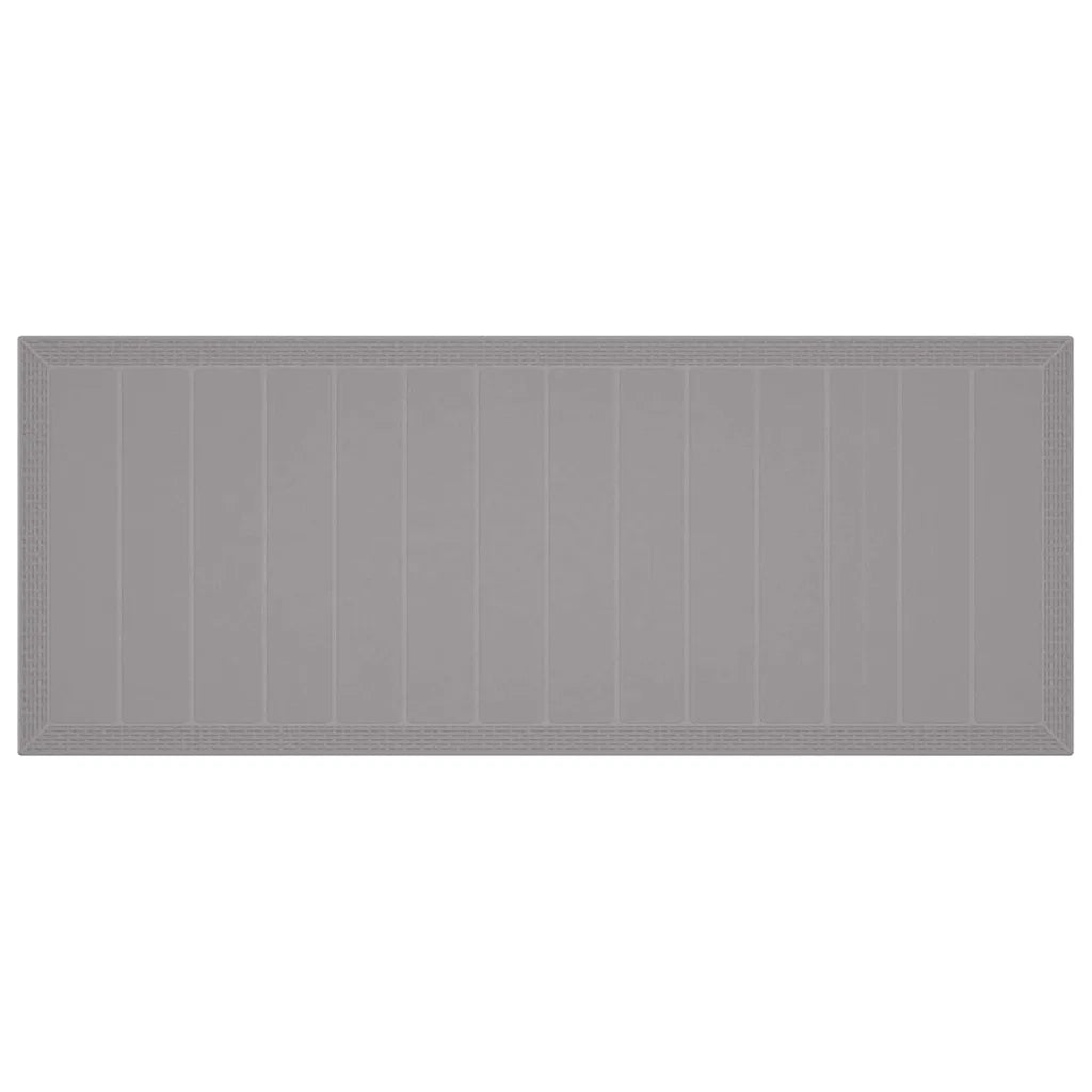 Tavolo da Giardino Grigio chiaro 250 x 100 x 73 cm polyrattan 3378519