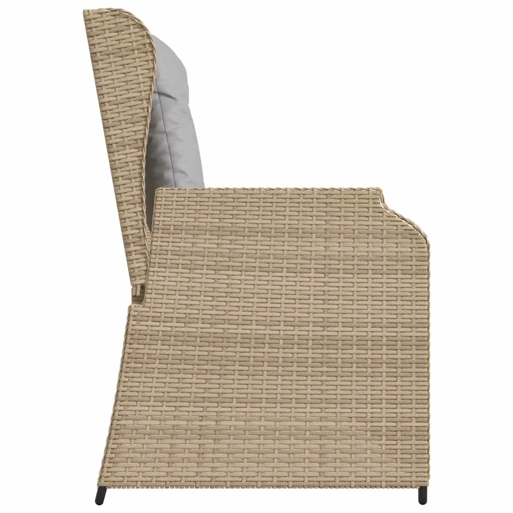 Panchina da giardino Beige polyrattan 3394452