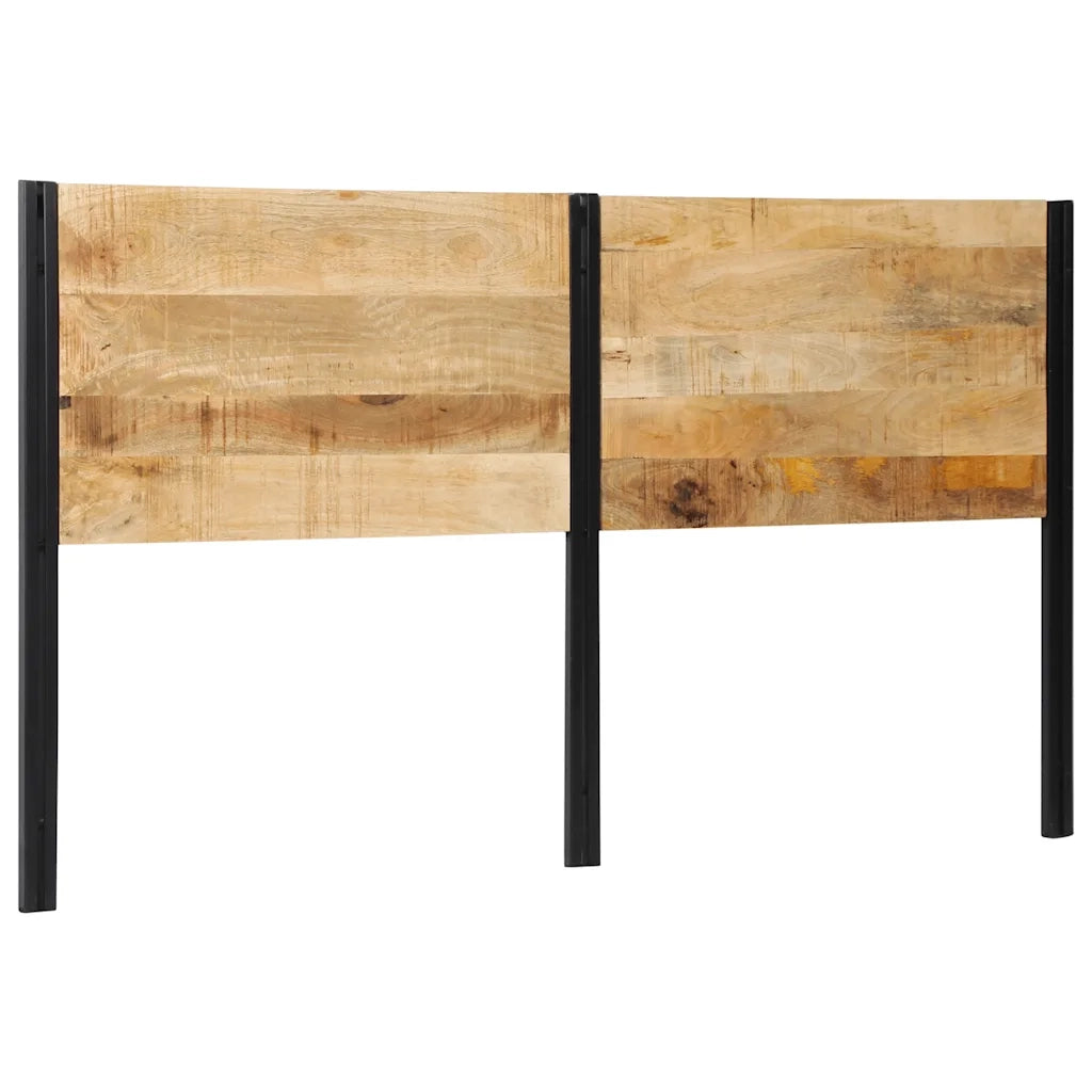 Testiera | Testata 180 cm in Legno Massello di Mango e Ferro