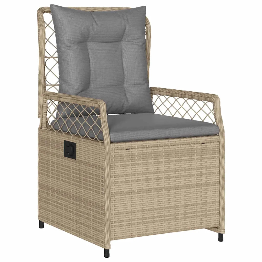 Set da Pranzo per Giardino 9 pcs Beige e Grigio Chiaro 3381008
