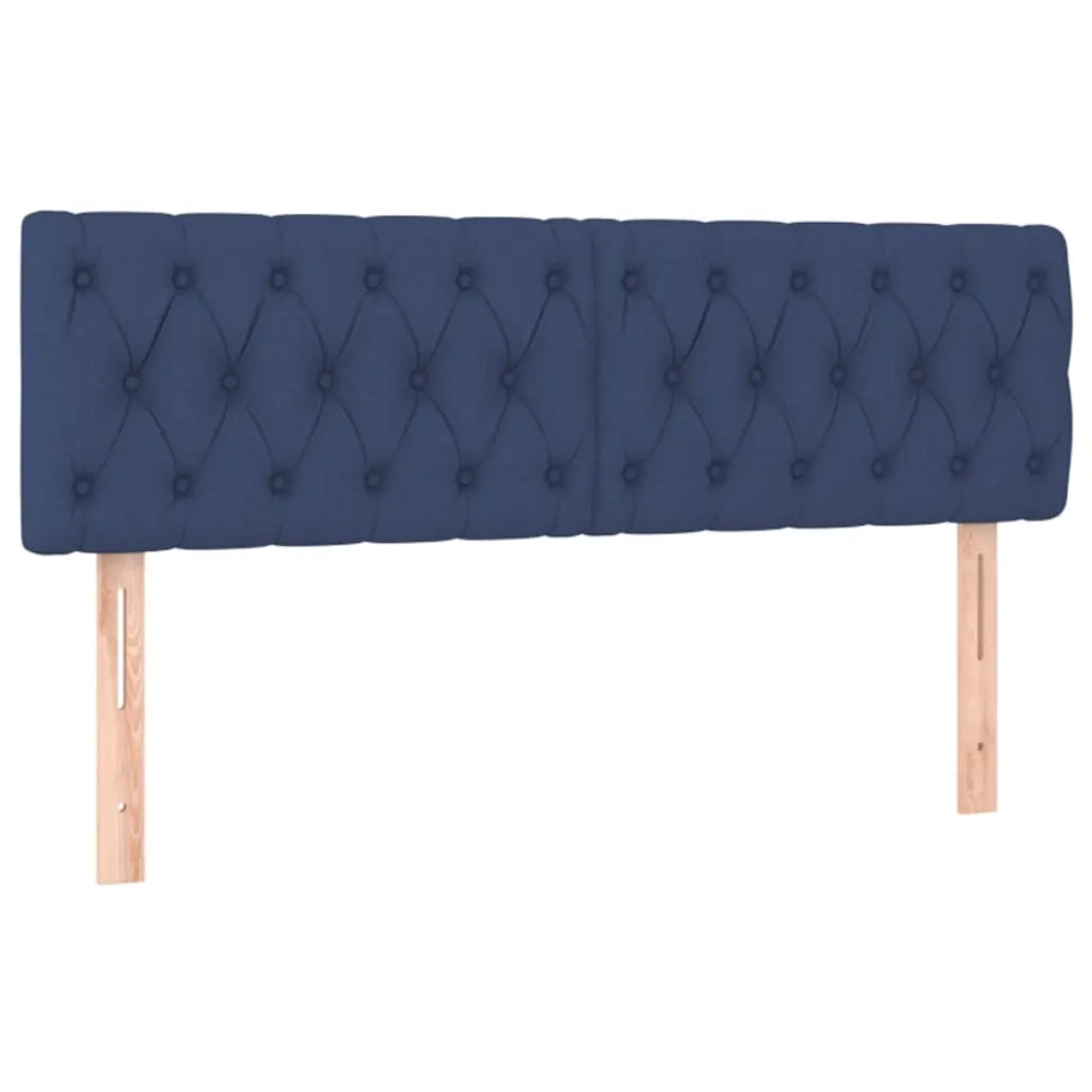 Letto a Molle con Materasso e LED Blu 140x190 cm in Tessuto 3133955