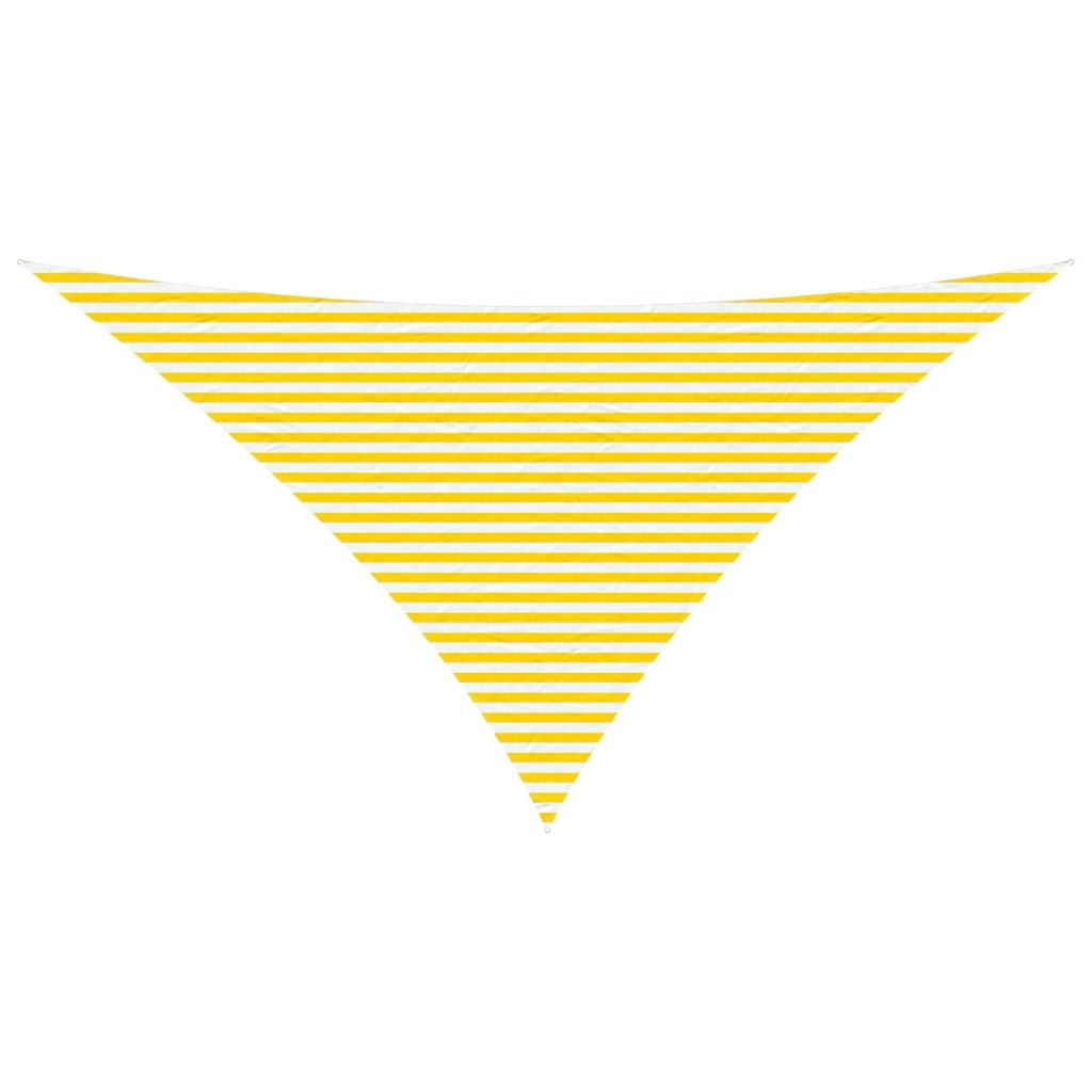 Telo Ombra da Esterno Giallo e Bianco 7 x 5 x 5 m 42031158
