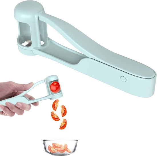 Fruitaia per Bambini in Acciaio Inossidabile - Taglia Frutta - Assistente di Cucina - Adatto per Bambini - Taglia Fragole/Cerose - Design Pratico
