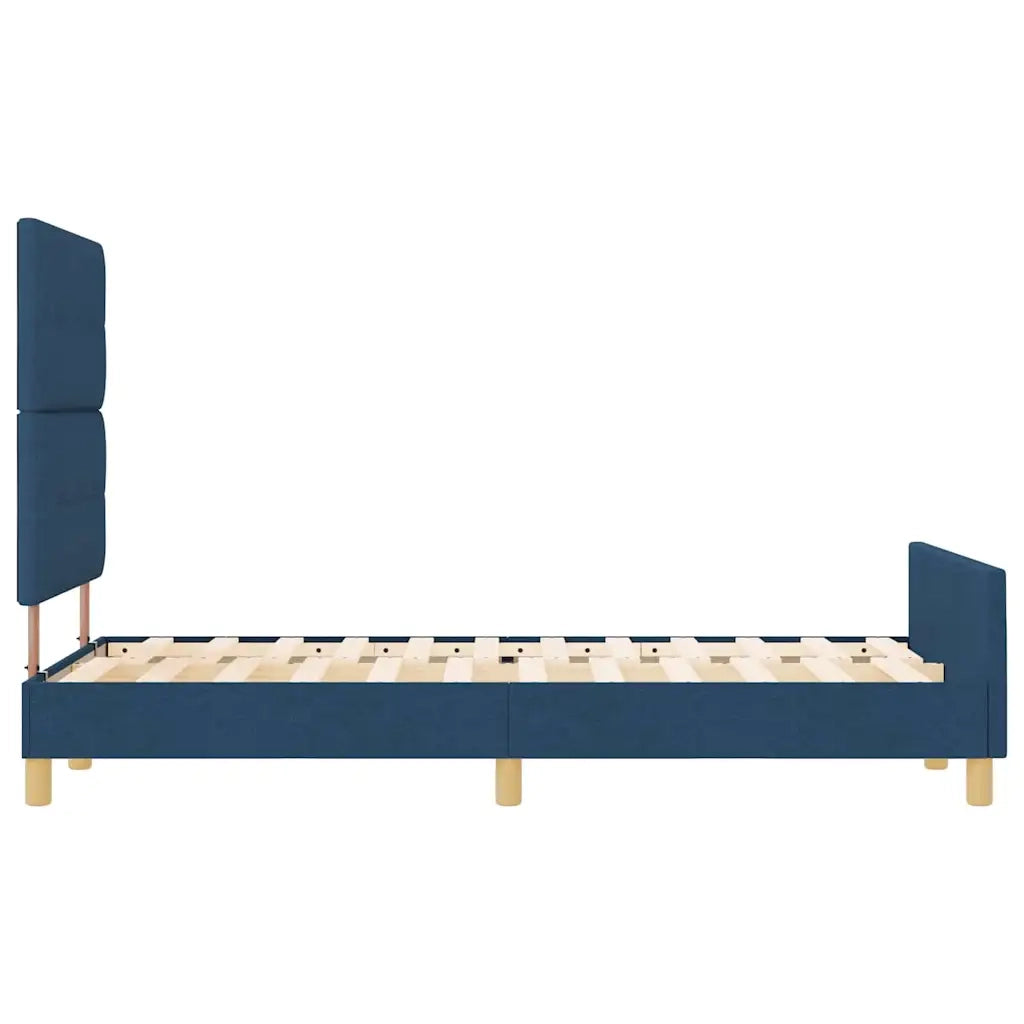 Struttura del letto con testiera Blu 120 x 190 cm Tessuto 3344717