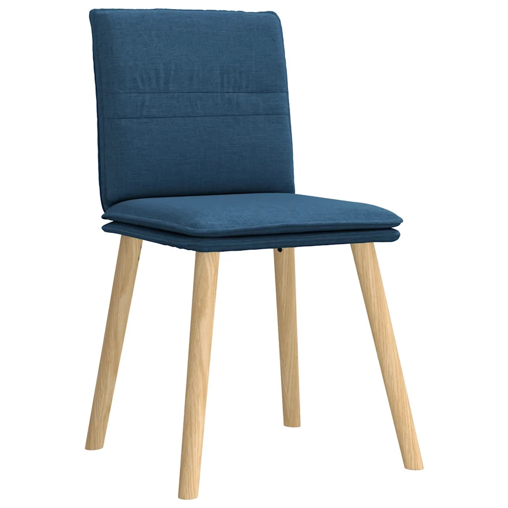 Sedie da Pranzo 6 pz Blu in Tessuto 3315633