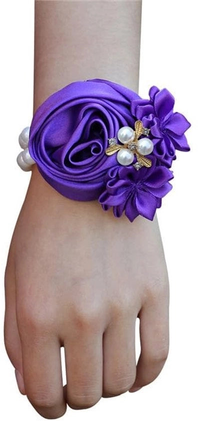 Fiori di rosa per corone da sposa - 2 pezzi - Motivo floreale - Cerimonia di matrimonio - Festa serale - Materiale per decorazioni - Corsage