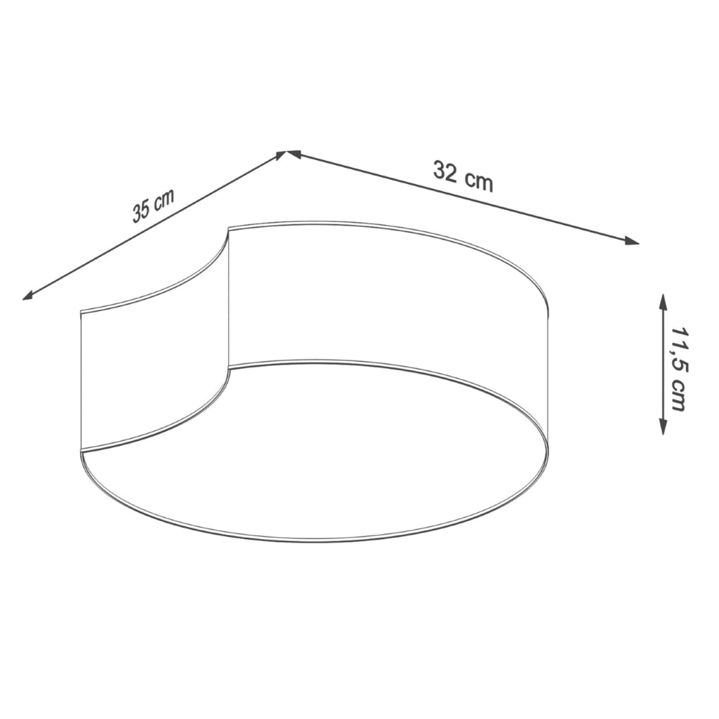 Lampada da soffitto CIRCLE 1 bianco