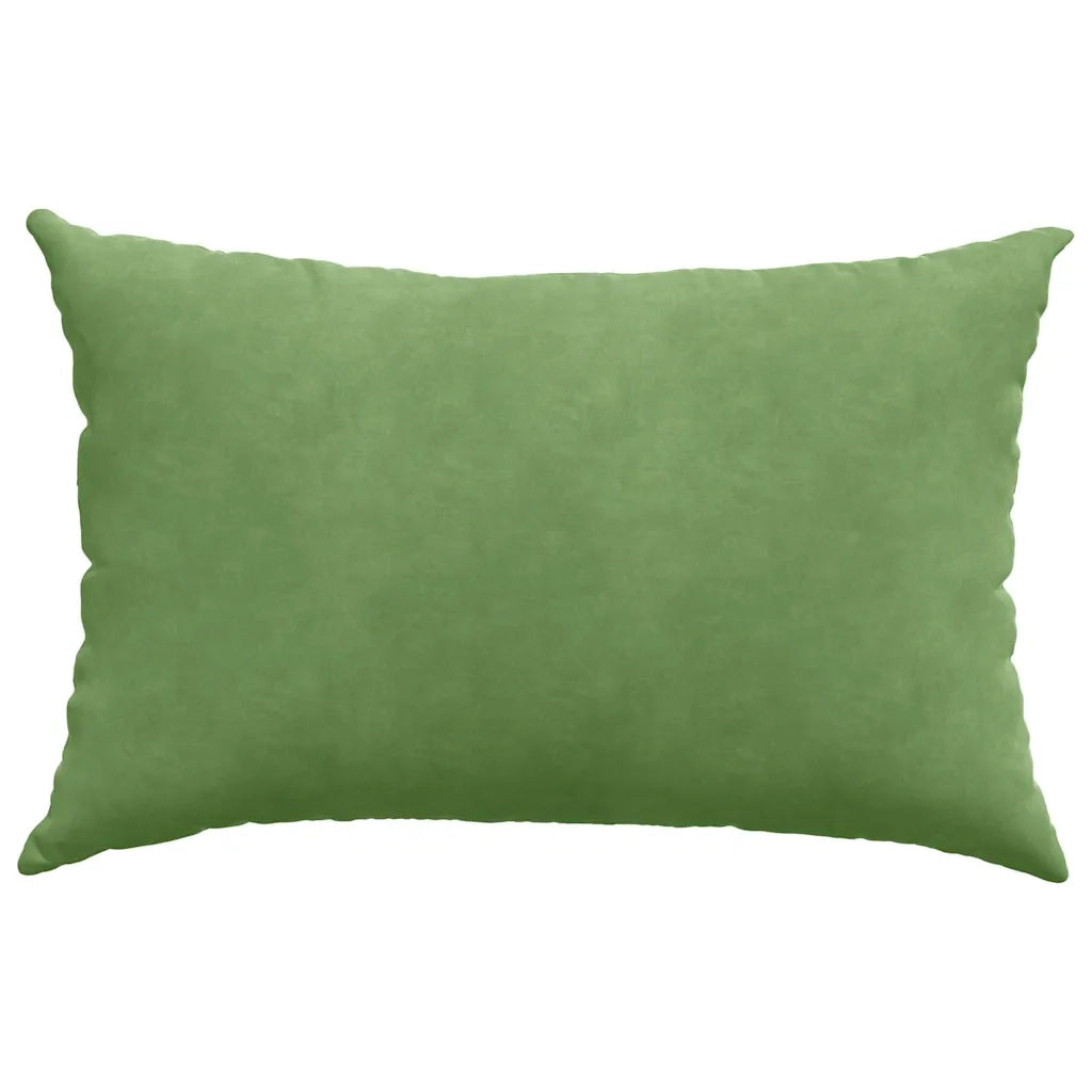 Cuscini da Divano 2 pz-Set di 2 Cuscini per Sofa Verde chiaro 60 x 40 cm