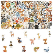 Set di 100 Sticker Cartoon Acquistabili per Decorazione