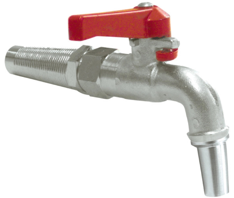 RUBINETTO A SFERA PER BOTTE CON BECCO  mm. 18 5.00 pz